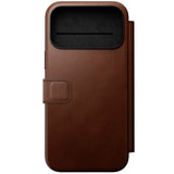 Nomad iPhone 17 Pro Max Modern Leather Folio Case - MagSafe Compatible - Brown