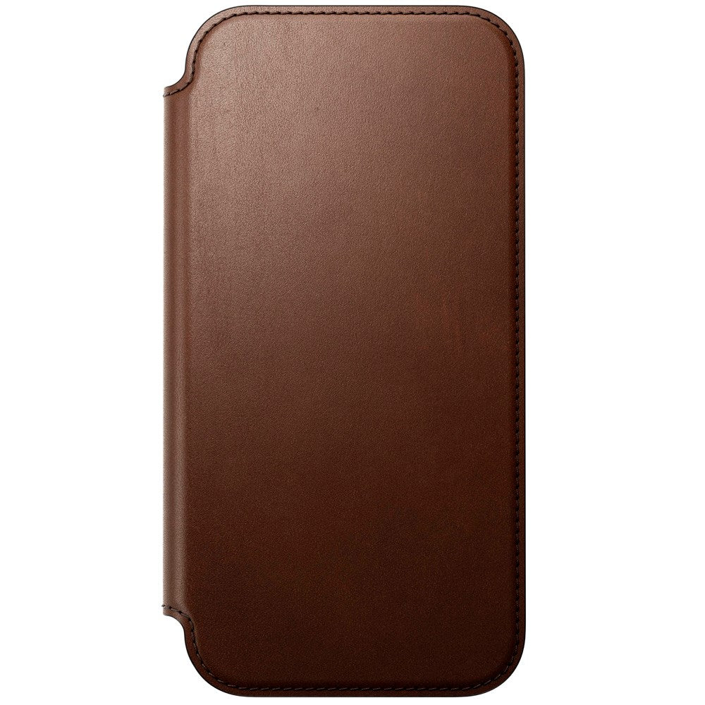 Nomad iPhone 17 Pro Max Modern Leather Folio Case - MagSafe Compatible - Brown