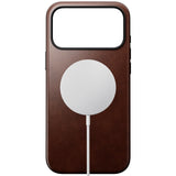Nomad iPhone 17 Pro Max Modern Horween Leather Case - MagSafe Compatible - Rustic Brown