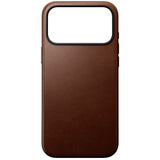 Nomad iPhone 17 Pro Max Modern Leather Case - MagSafe Compatible - Brown