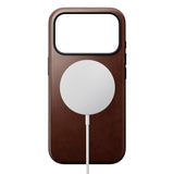 Nomad iPhone 17 Pro Modern Horween Leather Case - MagSafe Compatible - Rustic Brown