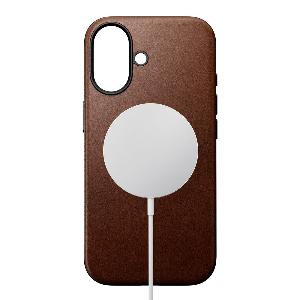 Nomad iPhone 17 Modern Leather Case - MagSafe Compatible - Brown