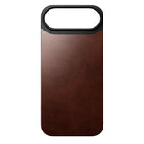 Nomad iPhone Air Magnetic Horween Leather Back Case - MagSafe Compatible - Rustic Brown