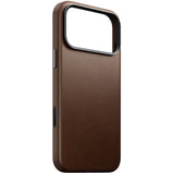iPhone 18 Pro Max Nomad Traditional Leather Case - MagSafe Compatible - Brown