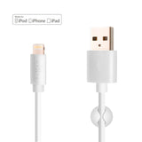 Fixed USB-A to Lightning Cable 1m - White