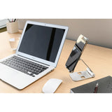 Fixed Frame Universal Aluminum Mobile Phone Holder - Silver