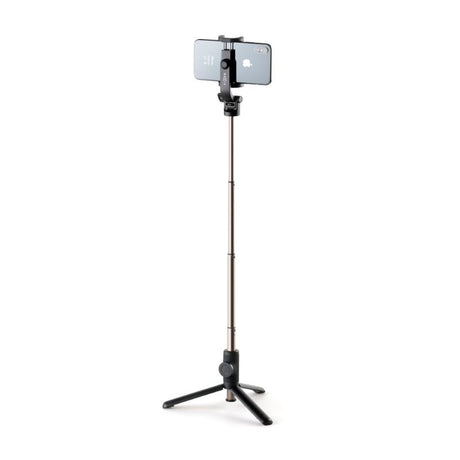 Fixed Snap 2-in-1 Tripod / Selfie Stick for Smartphone & Action Camera with Bluetooth Button Release - Black