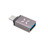 Fixed Link USB-C to USB-A Adapter - Grey