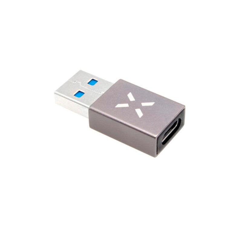 Fixed Link USB-A to USB-C Adapter - Grey