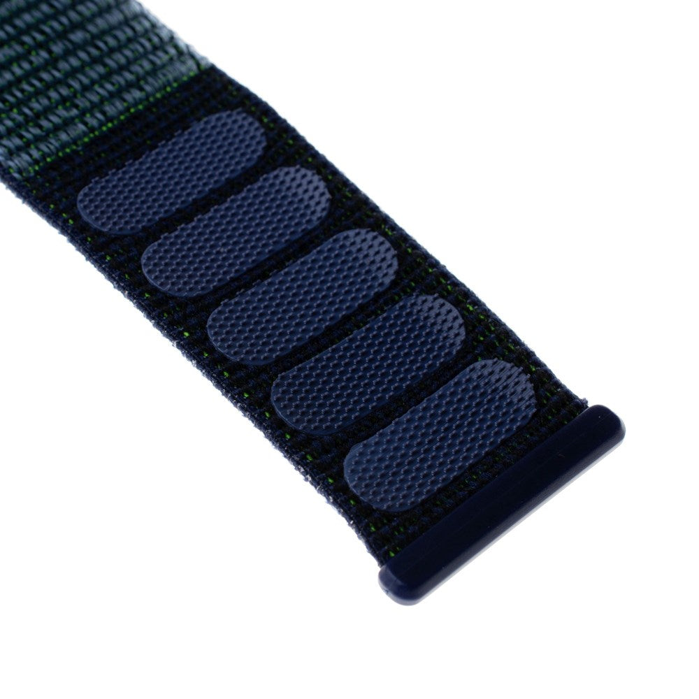 Fixed Apple Watch (42 / 44 / 45 / SE / 49mm) Nylon Strap - Dark Blue / Green