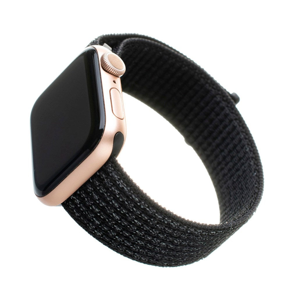 Fixed Apple Watch (38 / 40 / SE / 41mm) Rifled Nylon Strap - Sort