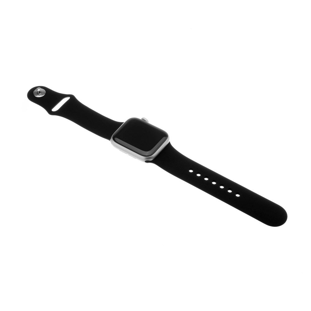 Fixed Apple Watch (38 / 40 / SE / 41mm) Silicone Strap Set - Black