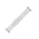 Fixed Apple Watch (42/44/SE/45/46/49mm) Silicone Strap Set - White