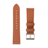 Fixed Universal Smartwatch Genuine Leather Strap (22mm) - Brown