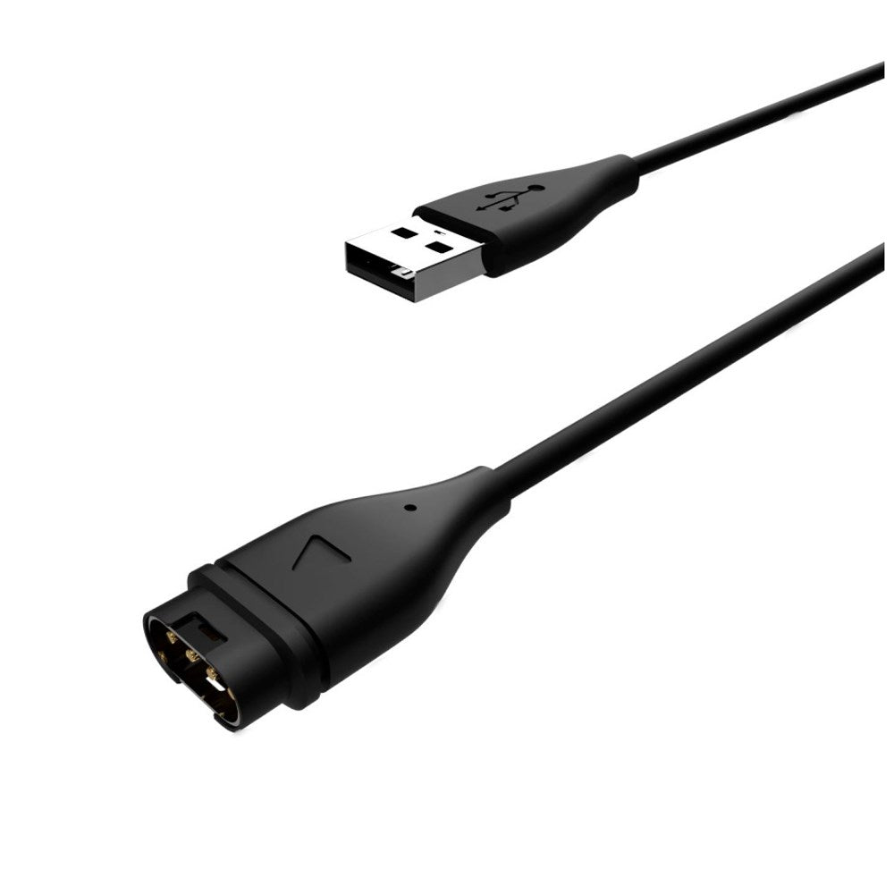 Fixed USB-A Charging Cable for Garmin Smartwatch - Black