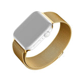 Apple Watch (38 / 40 / SE / 41 / 42mm) Fixed Mesh Metal Strap - Gold