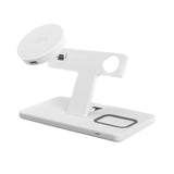 Fixed MagPowerstation 3-in-1 30W Wireless Charger - MagSafe Compatible - White