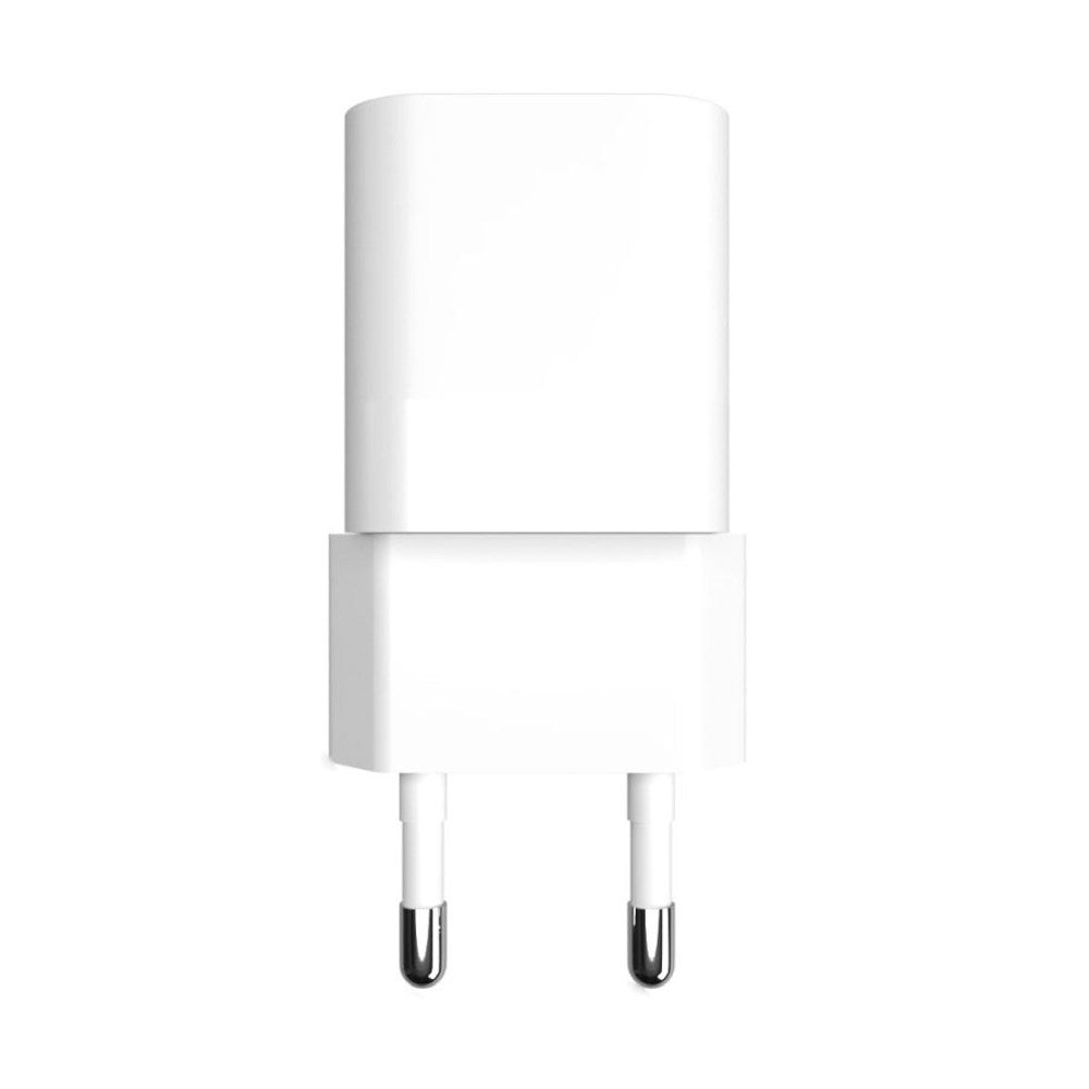 Fixed Mini Wall Charger 20W w. USB-A & USB-C - White