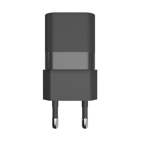 Fixed Mini Wall Charger 20W w. USB-A & USB-C - Black