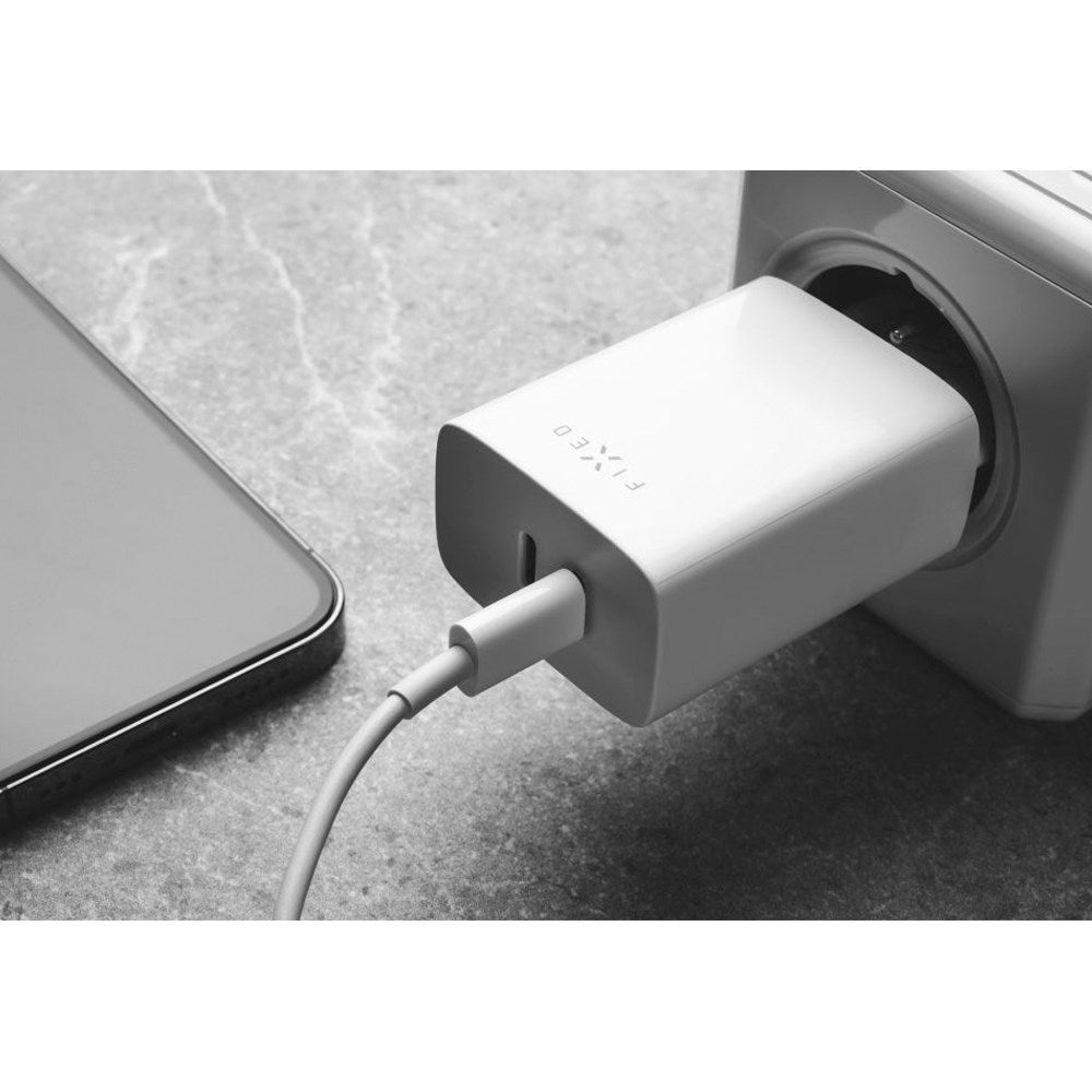 Fixed 35W PD USB-C Fast Wall Charger - White