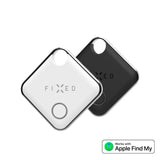 Fixed Tag - Bluetooth GPS Tracker - Apple Find My Compatible - 2 Pack - Black / White