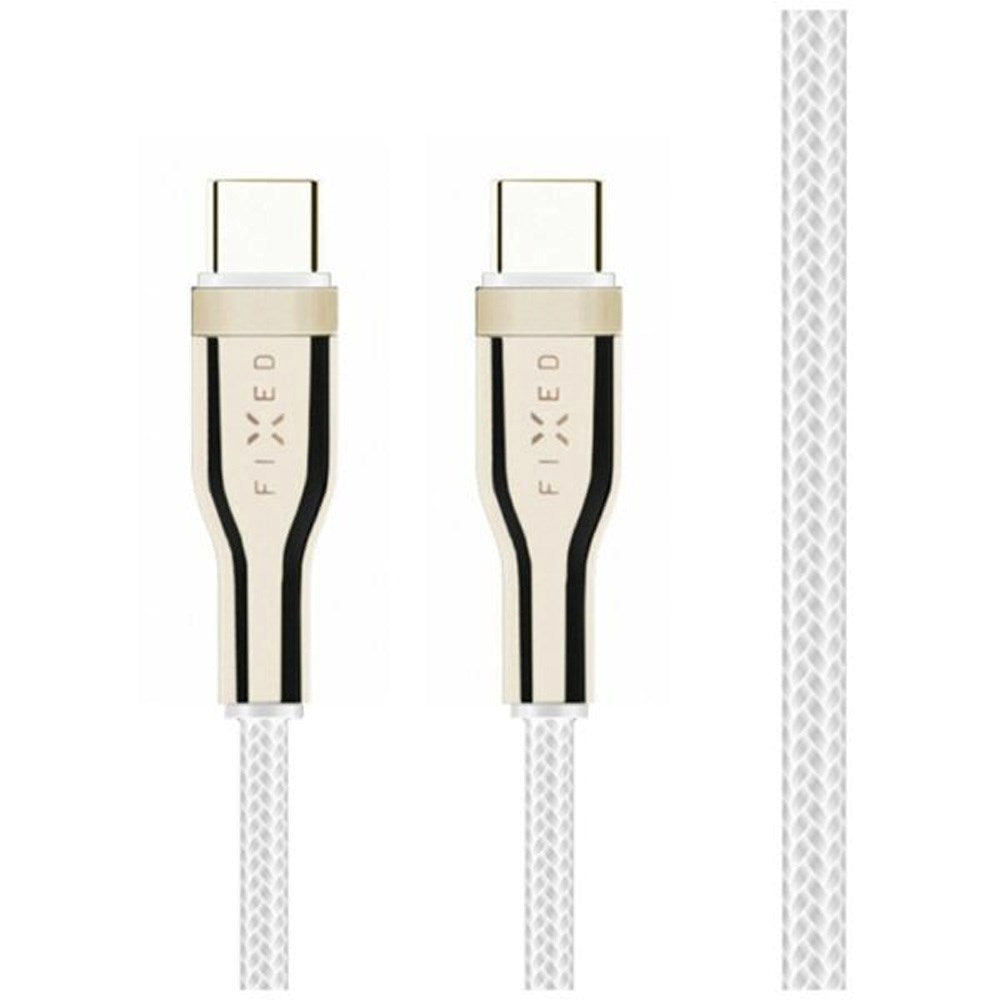 Fixed Metal USB-C to USB-C PD Cable 100W - 50cm - White