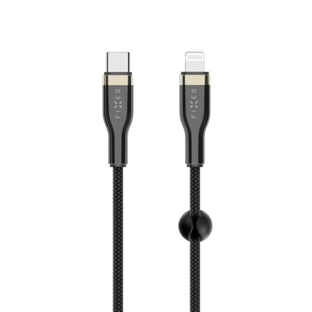 Fixed Metal USB-C to Lightning MFi PD Cable 60W - 50cm - Black