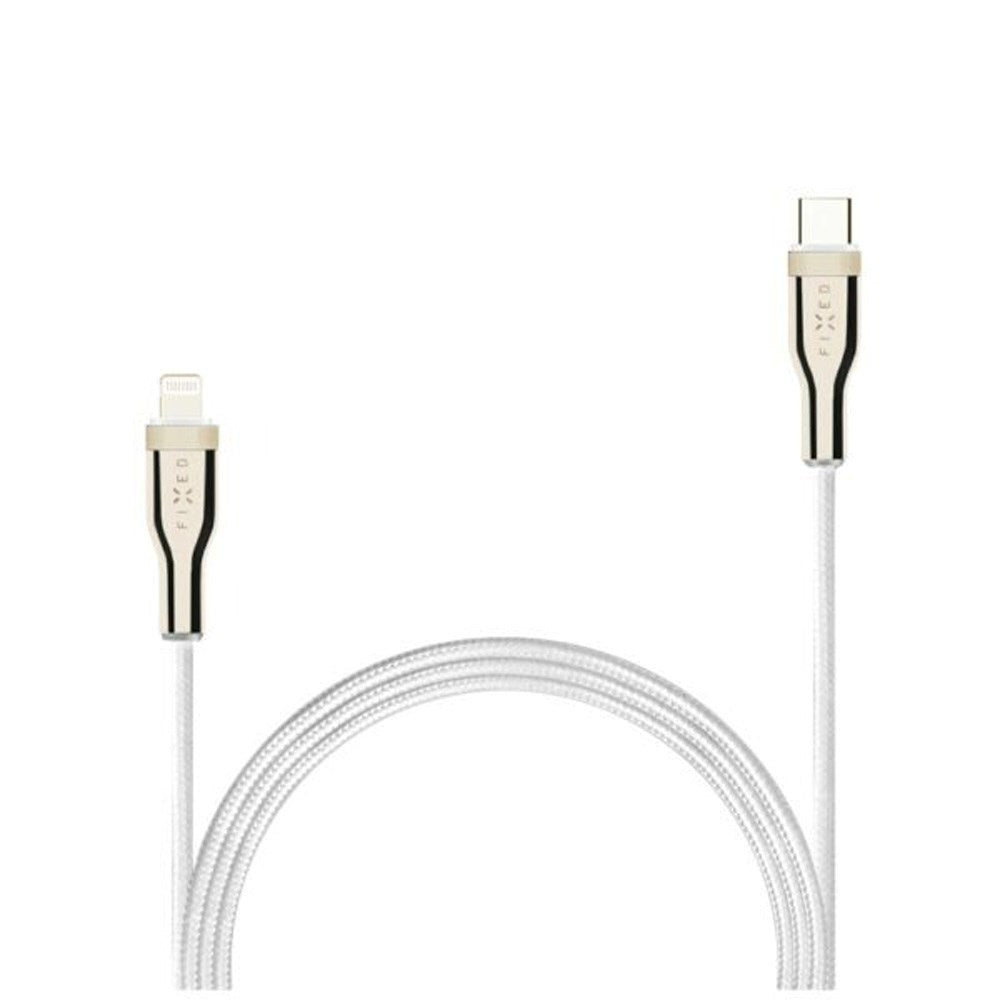 Fixed Metal USB-C to Lightning MFi PD Cable 60W - 1.2m - White