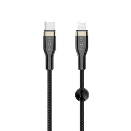 Fixed Metal USB-C to Lightning MFi PD Cable 60W - 2m - Black