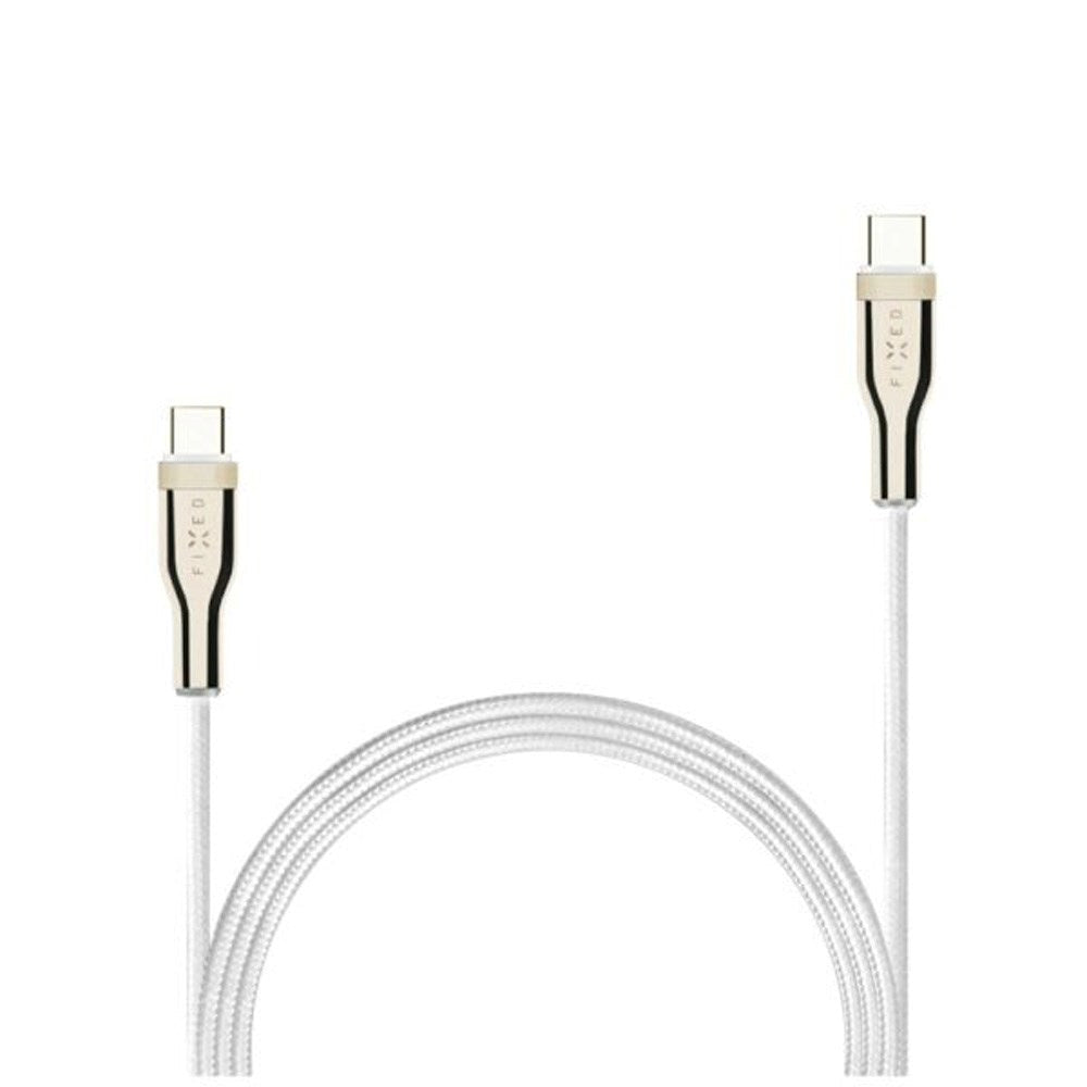 Fixed Metal USB-C to USB-C PD Cable 100W - 1.2m - White