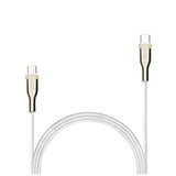 Fixed Metal USB-C to USB-C PD Cable 100W - 1.2m - White