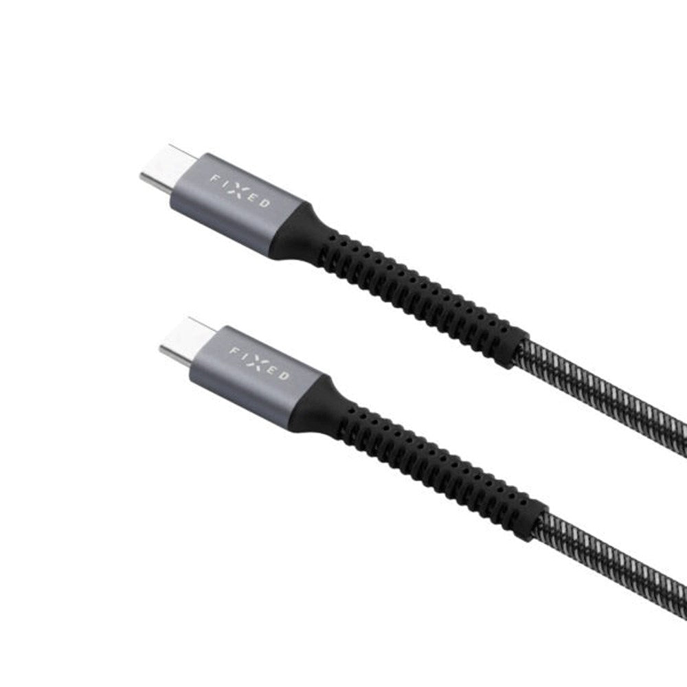 Fixed Armor USB-C to USB-C PD Cable 240W with Reinforced Ends - 1.2m - Grey