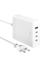 Fixed GaN Desktop Charger 200W - 3x USB-C / 1x USB-A - White