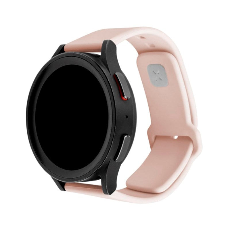 Fixed Universal Smartwatch Sporty Silicone Strap (20mm) - Pink