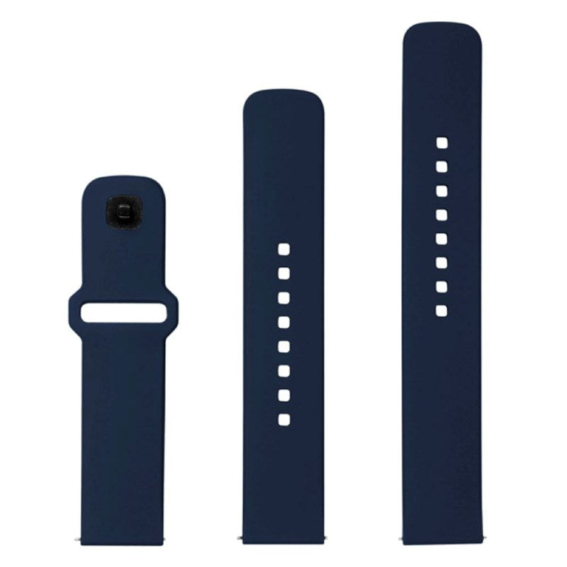 Fixed Universal Smartwatch Sporty Silicone Strap (22mm) - Blue