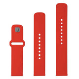Fixed Universal Smartwatch Sporty Silicone Strap (22mm) - Red