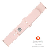 Fixed Universal Smartwatch Sporty Silicone Strap (22mm) - Pink