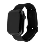 Fixed Apple Watch (42/44/SE/45/46/49mm) Sporty Silicone Strap Set - Black