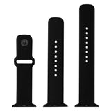 Fixed Apple Watch (38/40/SE/41/42mm) Sporty Silicone Strap Set - Black