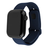 Fixed Apple Watch (42/44/SE/45/46/49mm) Sporty Wide Silicone Strap Set - Blue