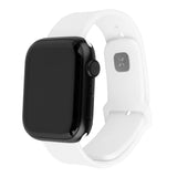 Fixed Apple Watch (42/44/SE/45/46/49mm) Sporty Wide Silicone Strap Set - White