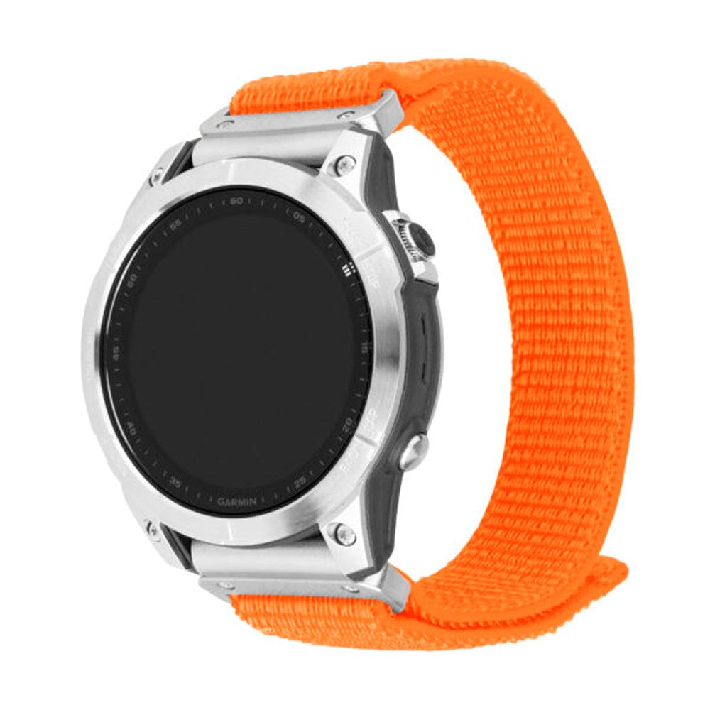 Universal Garmin Smartwatch (26mm QuickFit) Fixed Nylon Strap - Orange