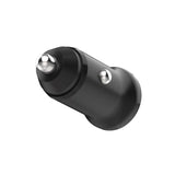 Fixed Mini Car Charger 2x USB-A / 1x Lightning Cable 15W - 1m - Black