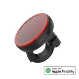 Fixed Tag Bike Tracker - Bluetooth GPS Tracker - Apple Find My Compatible - Black / Red