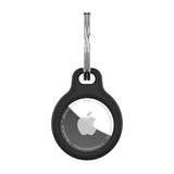 Fixed Apple Airtag Silky Case w. Keychain - Black