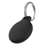 Fixed Apple Airtag Silky Case w. Keychain - Black