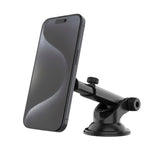 Fixed MagMount Magnetic Phone Holder for Dashboard / Windshield - MagSafe Compatible - Black