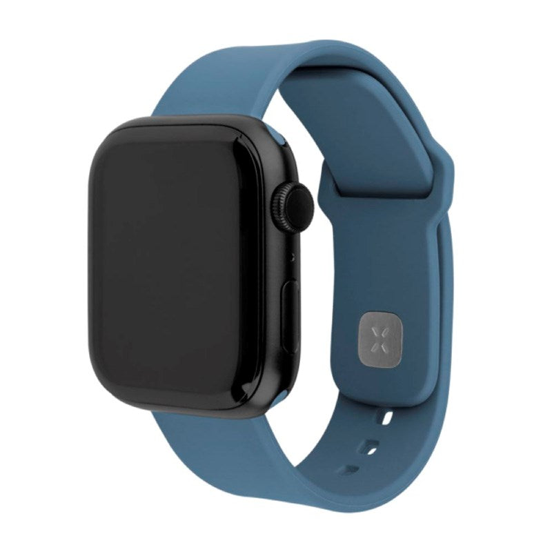 Apple Watch (42 / 44 / SE / 45 / 46 / 49mm) Fixed Sporty Silicone Strap Set - Light Blue