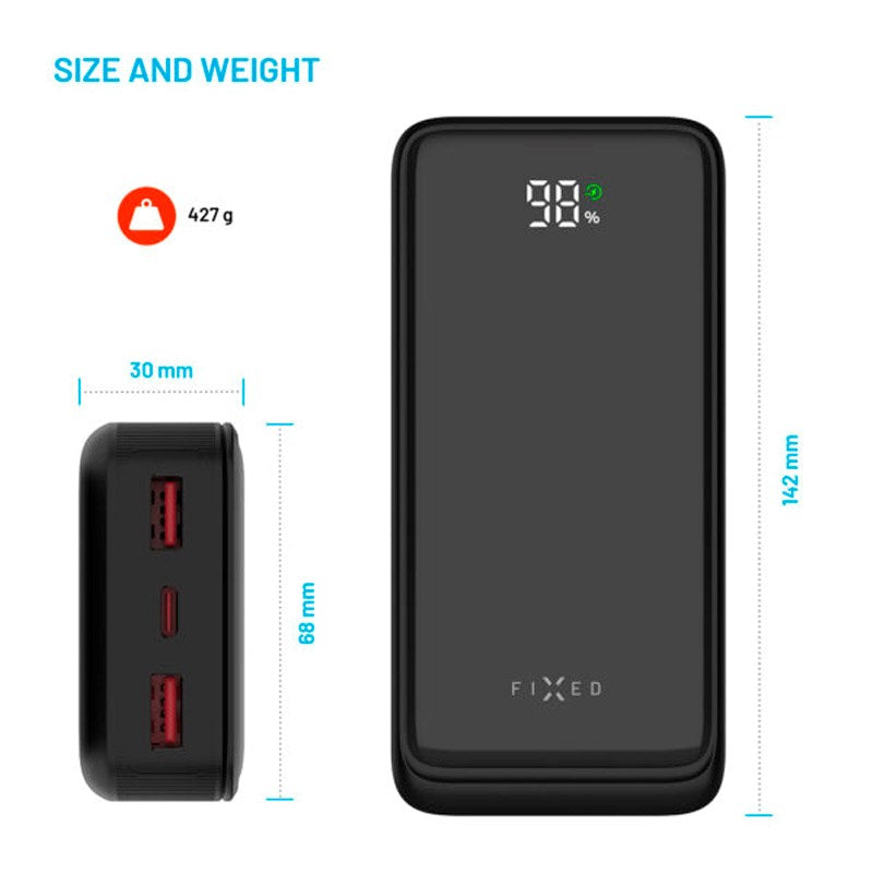 Fixed Zen2 20 - 20W PowerBank 20.000 mAh - Black