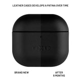 Fixed Apple AirPods (4th Gen) Genuine Leather Case - Black